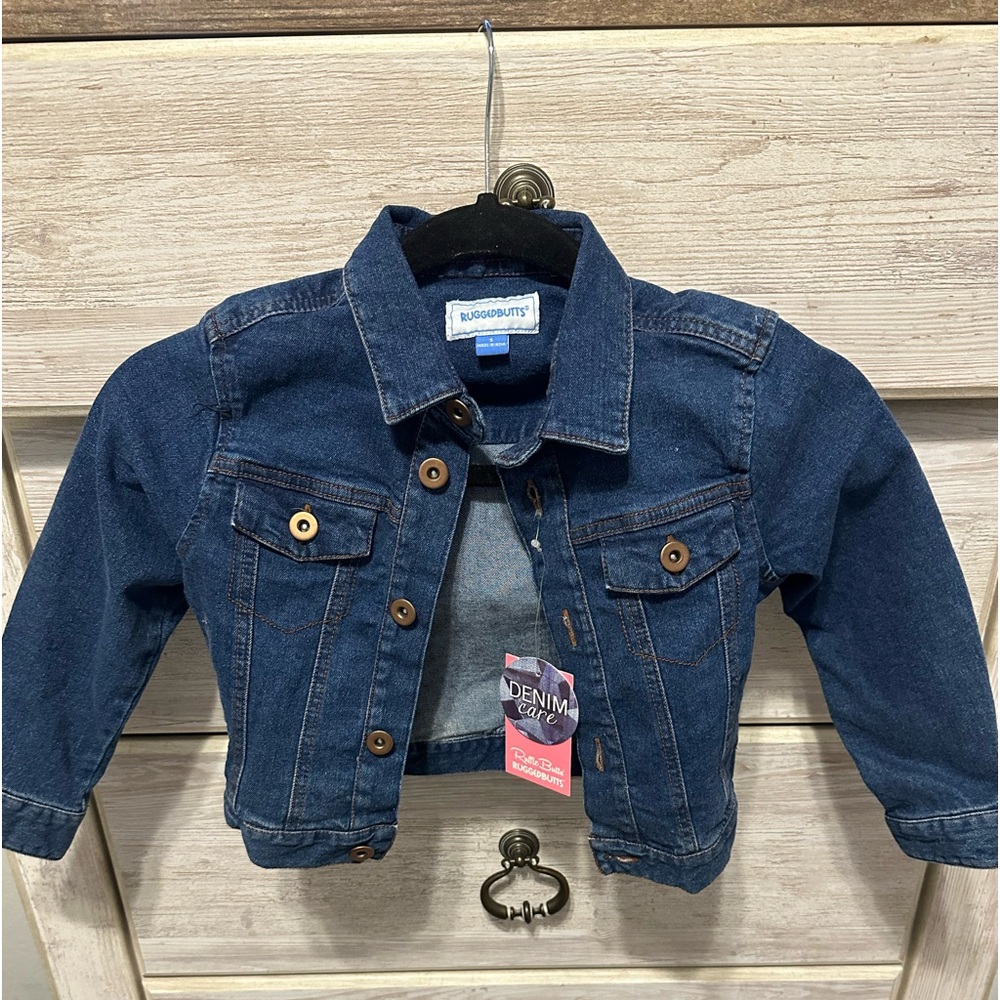 NWT Ruggedbutts by Ruffle Butts Blue Denim Jacket Size 5